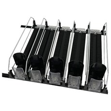 higher deco 滑動式飲料托盤 軌道型 31cm 廚房適用 小 5層, 黑色, 1個