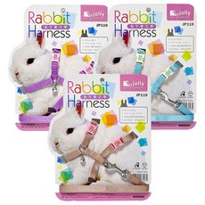 Jolly Pet Products 兔子胸背帶牽繩 JP119, 隨機出貨, 1個