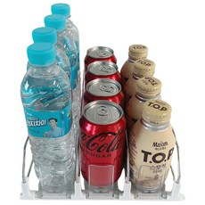 higher deco 自動滾動飲料架 軌道式 31cm 廚房嵌入式適用 小型 3排, 白色, 1個