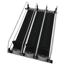 higher deco 滑動式飲料托盤 軌道型 38cm 一般 大 3層, 黑色, 1個