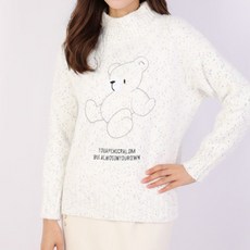 뮤리엘 여성용 반폴라 베이비 베어 니트