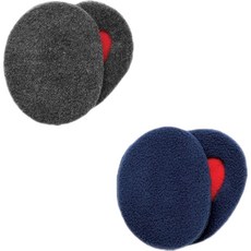 Monster 分離式耳罩 2件組, 灰色, 海軍藍, 1套