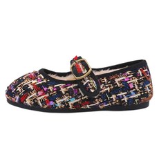 kiphant 女童格倫格紋毛絨皮鞋 WK-04