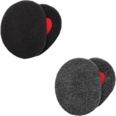 Monster 分離式耳罩 2件組, 黑色, 灰色, 1套