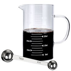 KALDIN 雙面量匙 + 量杯分享壺 MS-01, 500ml, 銀色, 1套
