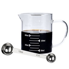 KALDIN 雙面量匙 + 分享壺 MS-01, 350ml, 銀色, 1套