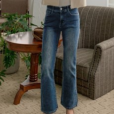 진마니아 여성용 워싱 스판 부츠컷 데님 팬츠 cs206212