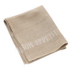 雪酪版Bon Appetit廚房抹布亞麻 S, 白色, 1個