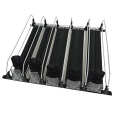 higher deco 滑順飲料推進架 軌道式 38cm 一般混合 5排, 黑色, 1個