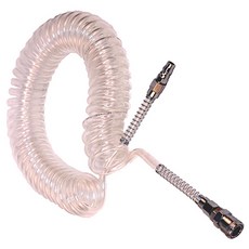 JTECH 우레탄 코일호스 투명, 1개