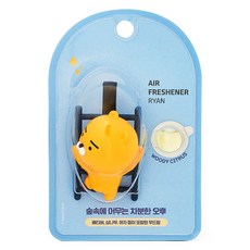 KAKAO FRIENDS 爬梯造型汽車芳香劑 Ryan款, 木質柑橘香, 1個