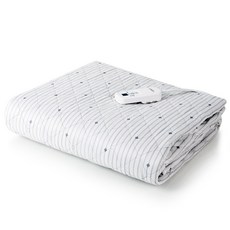 鑽石可水洗碳纖維電熱毯 CZ-VN0515S, 象牙白 + 灰色, S(110 x 180cm)