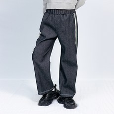 ORANGEDAMOM 女童用 DM 線條牛仔褲