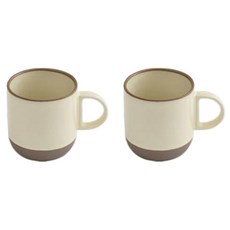 ERATO 韓國製 Poseul 日常馬克杯 300ml, 2個, 霧色