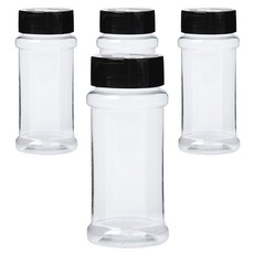 인블룸 투카인즈 페트 양념통 블랙, 100ml, 4개