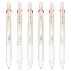 JAVAPEN Jium 3 Gel 可擦拭原子筆 0.5mm, 6個, 米色