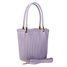 주름 플리츠 원형 탑핸들 토트백