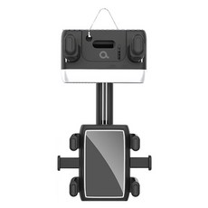316 House 車用第7代360度旋轉擴展超薄後視鏡手機支架, 經典黑, 1個