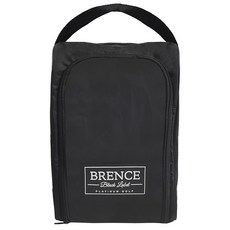 BRENCE 黑色標籤鞋子收納袋高爾夫球鞋包, 黑色, 1個