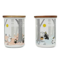 EJIRY 嚕嚕米森林粉色罐+藍色罐組 0.8L, 1組