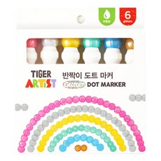 MY LITTLE TIGER 老虎閃亮亮點點筆 40ml x 6支組, 6色