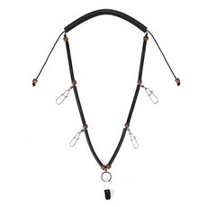 BOOMS FISHING LY1 路亞釣魚頸掛支架 BACCLY100KX1, 黑色, 1個