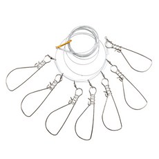 BOOM FISHING 戰鬥釣魚 鋼絲扣環 不鏽鋼魚扣 BFST007, 1入, 1個