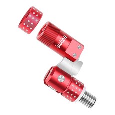 BOOMS FISHING TM1 簡易抄網連接螺絲接頭 BACCTM112, 1個, 紅色(BACCTM112R01)