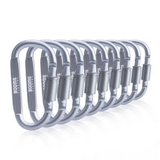 BOOMS FISHING CC4 登山扣 BACCCC482, 灰色(BACCCC482E09), 9個