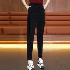 레몬소울 여성용 바실 핀턱 골지 기모 밴딩팬츠