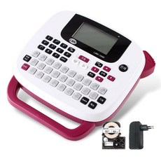 LMK 便攜式標籤印表機+12MWK標籤帶+專用轉接器套組, LMK-1000(紫色), 1套