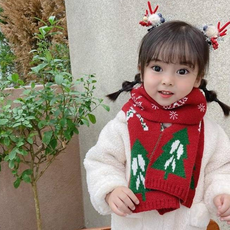 天氣精靈 女童快樂聖誕圍巾
