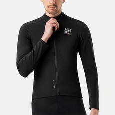 ROCKBROS 洛克兄弟 Road to Sky 輕刷毛防風自行車夾克 TLWT001, 黑色