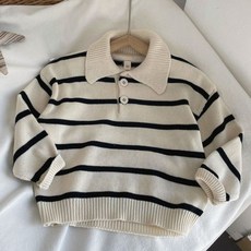 Yubli兒童款Julie橫條紋針織衫