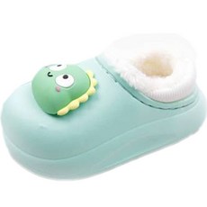 兒童軟綿綿恐龍與鴨子毛絨室內拖鞋
