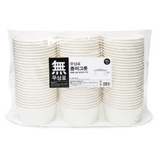 무상표 종이그릇 380ml 12 x 5 cm, 80개입, 1개