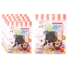 이오 유아용 폼클레이 5p, 검정, 50g