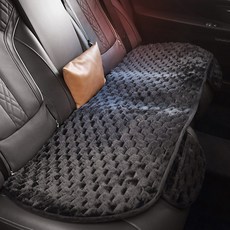 지엠지모터스 자동차 시트커버 극세사 차량용 방석 3인 뒷좌석 다이아, 다이아블랙, 1개