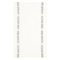 Charvet Editions Bon Appétit 白色廚房擦巾 M, 卡其色, 1個