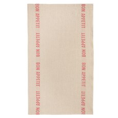 雪酪版Bon Appetit亞麻廚房抹布 M, 紅色, 1個