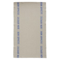 Charvet Editions Bon Appétit 亞麻廚房擦巾 M, 藍色, 1個