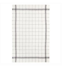 雪酪版Bistro廚房抹布, 黑色格子, 1個