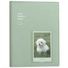 標誌性 2024 年泡泡日記記事本日記, 04 奶油薄荷, 1個