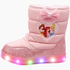 迪士尼女童公主愛心LED靴