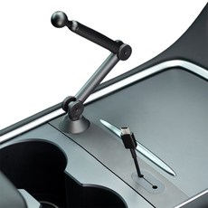 테슬라 모델 3 Y 차량용 팔걸이서랍 휴대폰 거치대, 1개, 짙은은회색