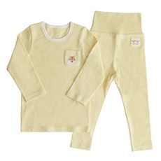 BABY&I 嬰幼兒刺繡羅紋居家服套裝 小羊