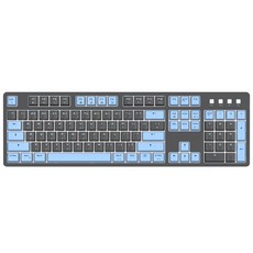 MiCRONiCS WIZMAX 第4代 PBT 有線標準型鍵盤, 天空藍, W101P, 光軸