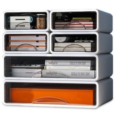 Market Plan Serenity 透明收納盒, 白色