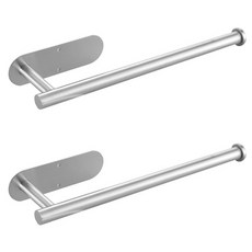 abm 免鑽孔廚房紙巾架, 銀色, 2個