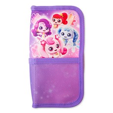 奇妙萌可 神秘多功能毛絨鉛筆盒, 紫色, 1個